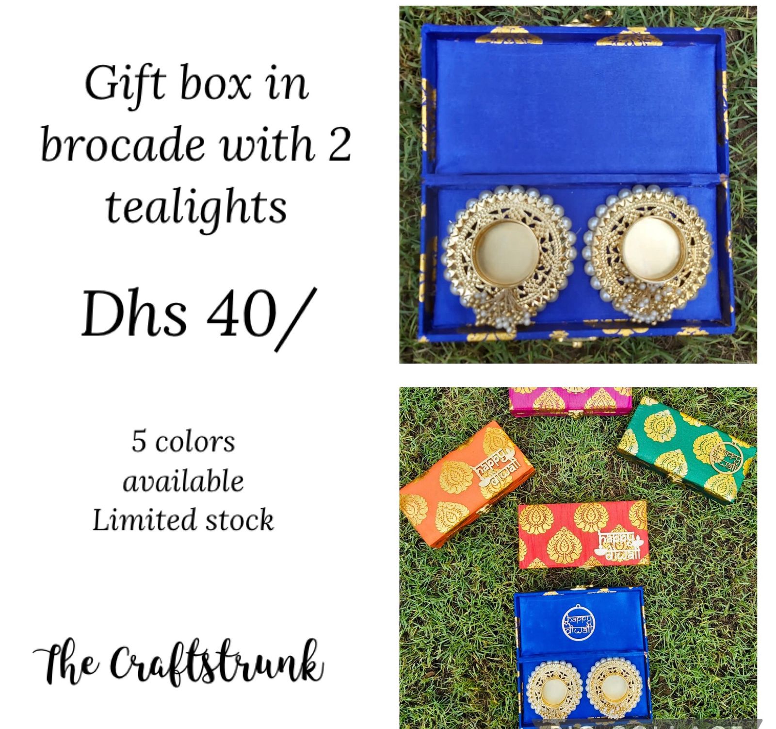 Gift boxes in brocade